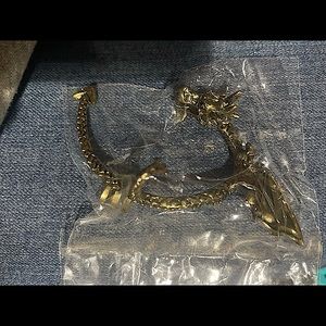 Gold dragon ear cuff